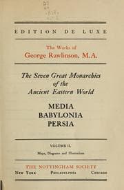 Tapa de The seven great monarchies of the ancient eastern world