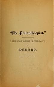 Tapa de "The philanthropist"