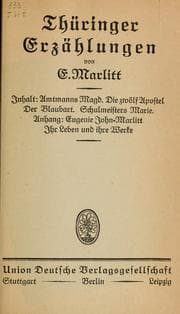 Tapa de Thüringer Erzählungen