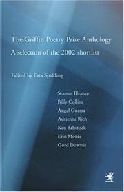 Tapa de The Griffin poetry prize anthology