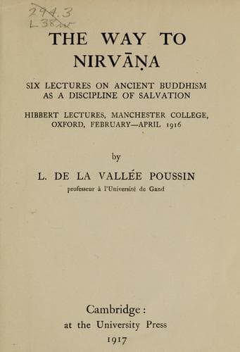 Tapa de The way to Nirvāṇa