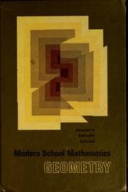 Tapa de Modern school mathematics: geometry