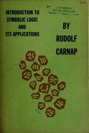 Tapa de Introduction to symbolic logic and its applications