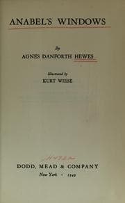 Tapa de Anabel's windows; illus