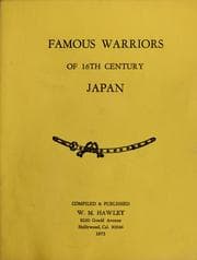 Tapa de Famous warriors of 16th century Japan