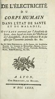 Tapa de De l'©♭lectricit©♭ du corps humain dans l'©♭tat de sant©♭ et de maladie