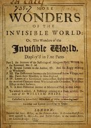 Tapa de More wonders of the invisible world