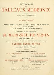 Tapa de Collection Marczell de Nemes de Budapest