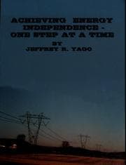 Tapa de Achieving energy independence - one step at a time