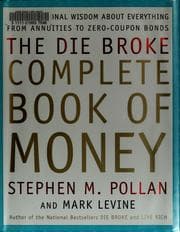 Tapa de The die broke complete book of money