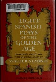 Tapa de Eight Spanish plays of the golden age