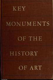 Tapa de Key monuments of the history of art