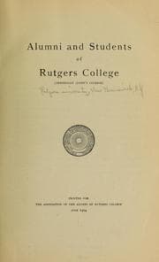 Tapa de Alumni and students of Rutgers college