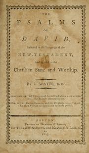 Tapa de The Psalms of David