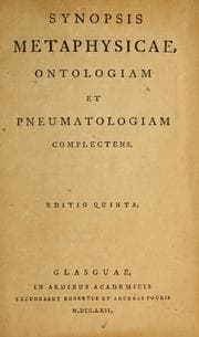 Tapa de Synopsis metaphysicae, ontologiam et pneumatologiam complectens