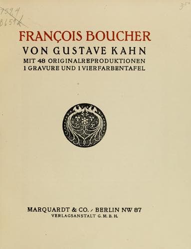 Tapa de François Boucher