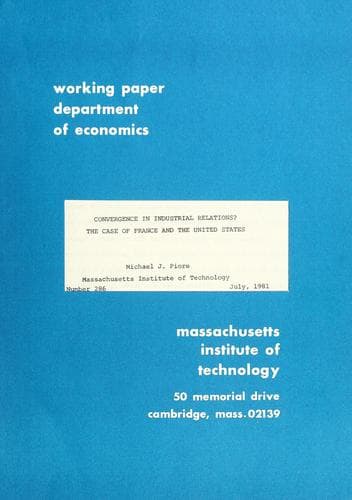 Tapa de Convergence in industrial relations?