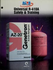 Tapa de The HVAC/R professional's field guide to universal R-410A safety & training
