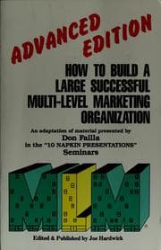 Tapa de How to build a large successful multi-level marketing organization