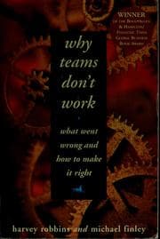 Tapa de Why teams don't work