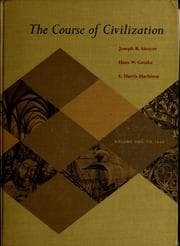 Tapa de The course of civilization : volume one