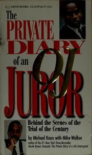 Tapa de Private diary of an O.J. juror