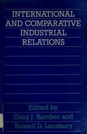 Tapa de International and comparative industrial relations