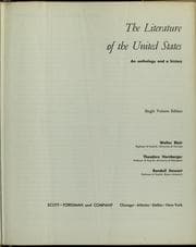 Tapa de The literature of the United States