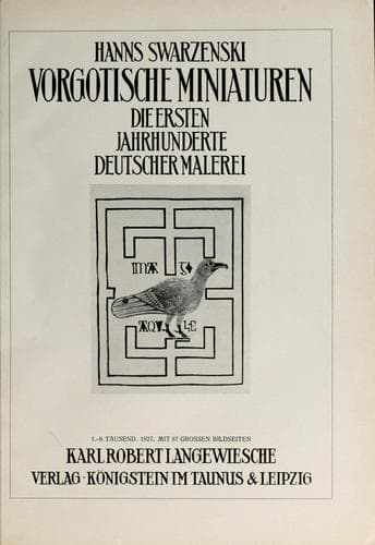 Tapa de Vorgotische Miniaturen