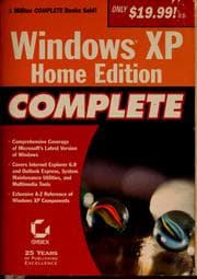 Tapa de Windows XP Home Edition complete