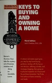 Tapa de Keys to buying and owning a home