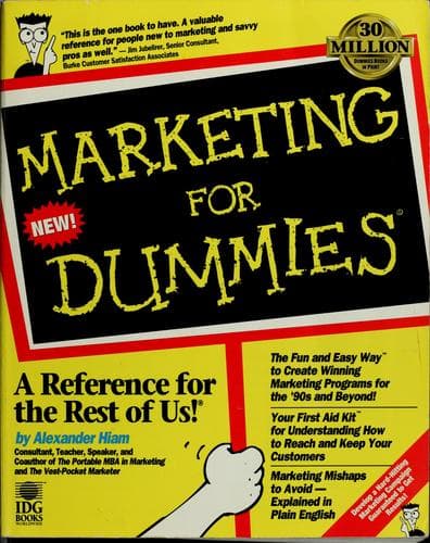 Tapa de Marketing for dummies