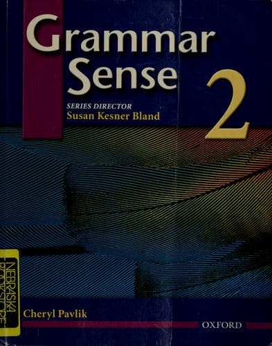 Tapa de Grammar sense 2