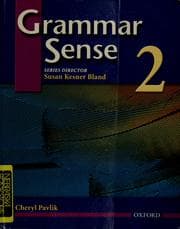Tapa de Grammar sense 2