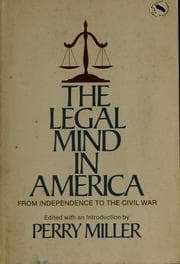 Tapa de The legal mind in America