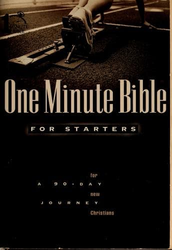 Tapa de One minute Bible for starters
