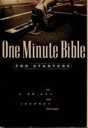 Tapa de One minute Bible for starters