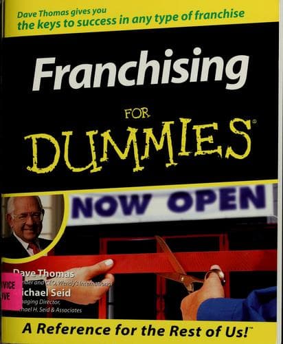 Tapa de Franchising for dummies