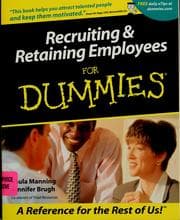 Tapa de Recruiting & retaining employees for dummies