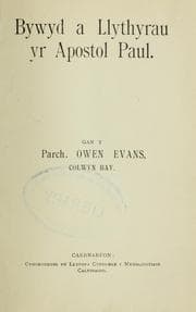 Tapa de Bywyd a Llythrau yr Apostel Paul
