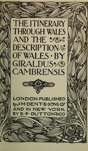 Tapa de The itinerary through Wales and The description of Wales