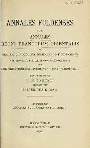 Tapa de Annales fuldenses