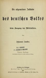 Tapa de Geschichte des deutschen Volkes seit dem Ausgang des Mittelalters