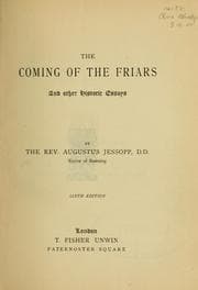 Tapa de The coming of the friars