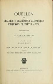 Tapa de Quellen zur Geschichte des römisch-kanonischen Prozesse im Mittelalter