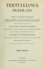 Tapa de Tertullianus praedicans