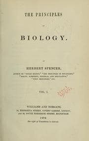 Tapa de The principles of biology