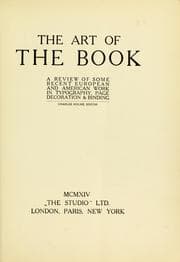 Tapa de The art of the book