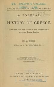 Tapa de A popular history of Greece