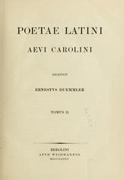 Tapa de Poetae latini aevi Carolini